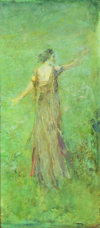 Haziran, c.1920 (tuval üzerine yağlı boya) by Thomas Wilmer Dewing