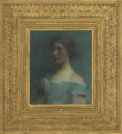 Mavi Portre, 1898 by Thomas Wilmer Dewing