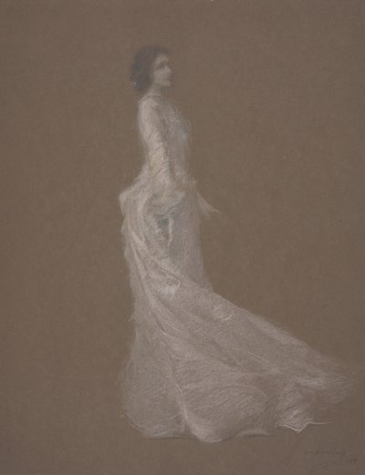 Pembe Elbise, c.1894 by Thomas Wilmer Dewing