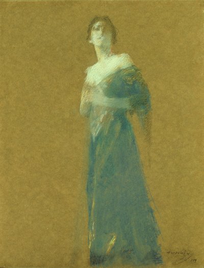 Mavili Kadın by Thomas Wilmer Dewing