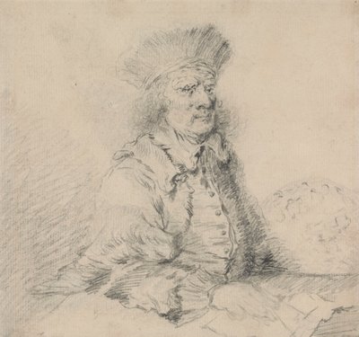 Kürk şapkalı Rembrandt by Thomas Worlidge