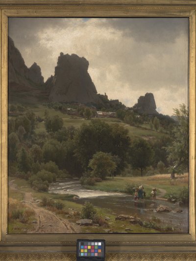 Yaz Pastorali (Kallenfels Görünümü) (tuval üzerine yağlı boya) by Thomas Worthington Whittredge