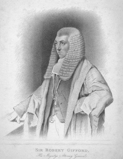 Sir Robert Gifford, Majestelerinin Başsavcısı, c1820. by Thomas Wright