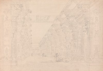 Tremal Naigs Choultry, Madura, Temmuz 1792 (ayrıca bkz. 195090) by Thomas und William Daniell