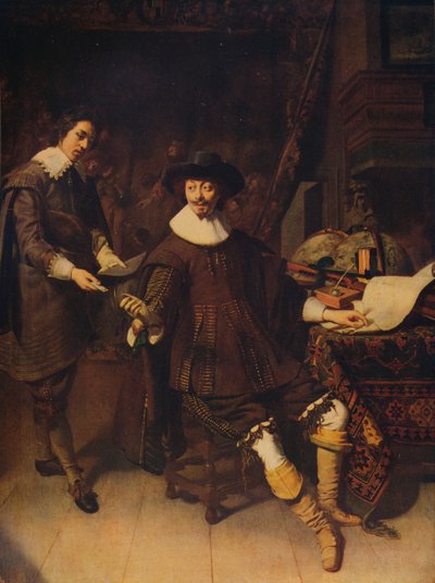 Constantijn Huygens ve Katibi, 1627, c1915 by Thomas de Keyser