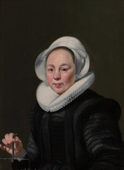 Dengesi Olan Bir Kadının Portresi, yak. 1625-26. by Thomas de Keyser