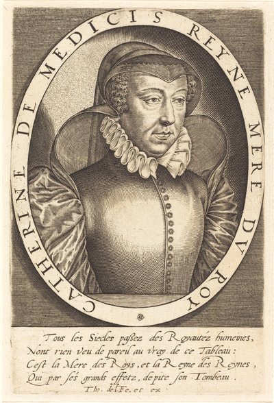 Fransa Kraliçesi Catherine de Medici by Thomas de Leu