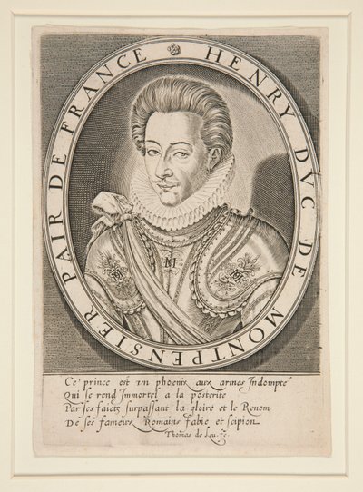 Henri de Bourbon, Montpensier Dükü by Thomas de Leu