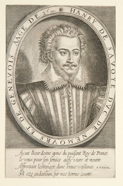 Savoy Henry, Nemours Dükü by Thomas de Leu
