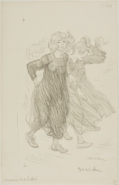 Rüzgar esintisi by Théophile Alexandre Pierre Steinlen