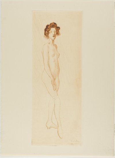 Ayakta duran model by Théophile Alexandre Pierre Steinlen