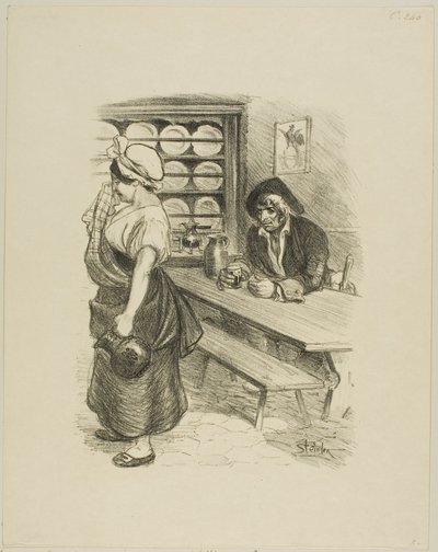 Denizcinin Dönüşü by Théophile Alexandre Pierre Steinlen