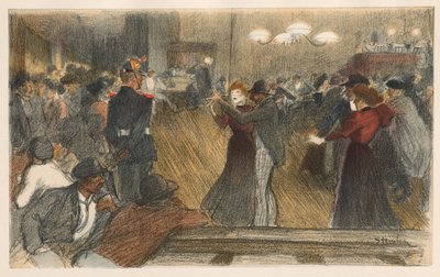 Bal de Barriere, 1898. by Théophile Alexandre Steinlen