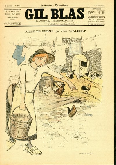 “Gil Blas”ın Kapağı by Théophile Alexandre Steinlen
