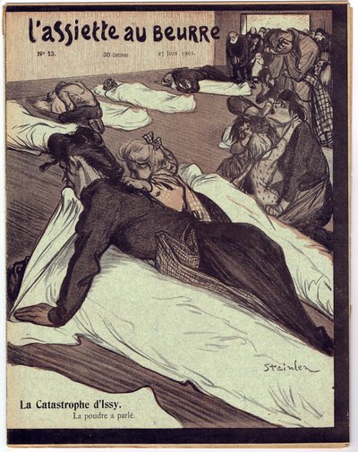 “” L’Plate au beurre”” kapağı, satirik renkli by Théophile Alexandre Steinlen