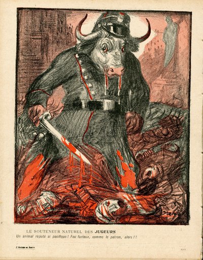 “L’Plate au beurre”” kapağı, 357 numara, Renklerde Hiciv by Théophile Alexandre Steinlen