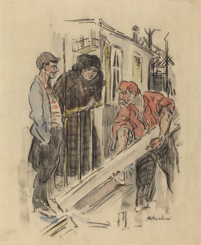 Dedikodular, 19. yüzyıl sonu - 20. yüzyıl başı. by Théophile Alexandre Steinlen