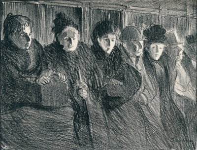 Bir Tramvay İçinde, 1896, 1898 by Théophile Alexandre Steinlen