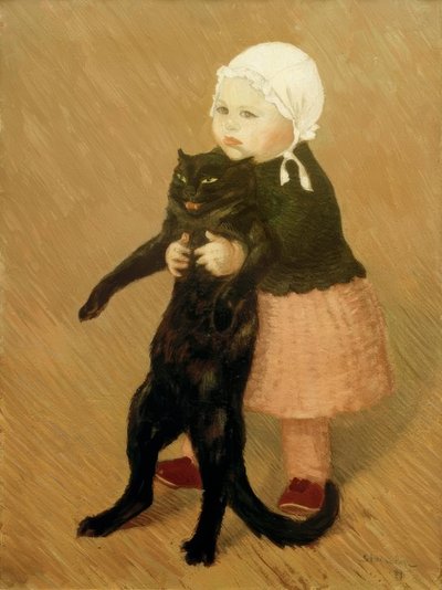 kedili kız by Théophile Alexandre Steinlen