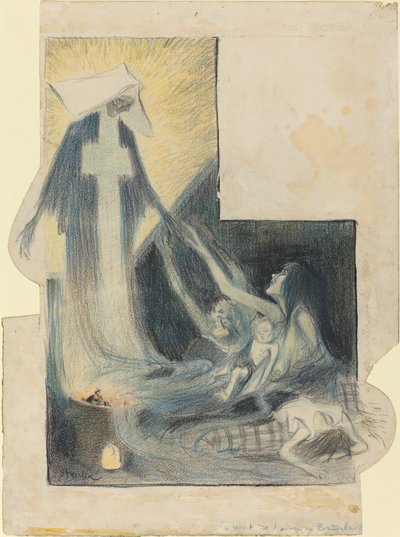Yoksulların Ölümü - Baudelaire, 1894. by Théophile Alexandre Steinlen