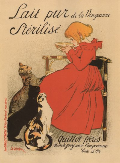 Vingeanne Posterinden Saf Sterilize Süt, 1890