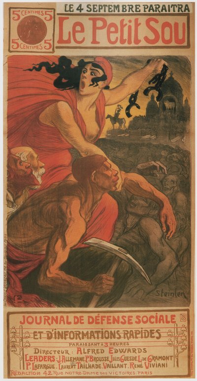 Küçük kuruş, 1900 by Théophile Alexandre Steinlen