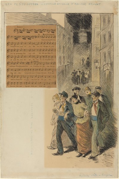 Neşeli küçükler by Théophile Alexandre Steinlen