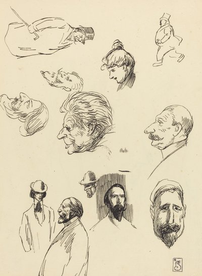 Figür ve Kafa Çalışmaları by Théophile Alexandre Steinlen