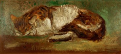 Th. A. Steinlen, uyuyan kedi by Théophile Alexandre Steinlen