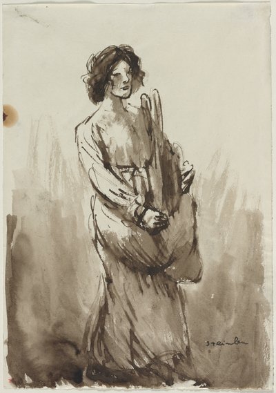 Ekmek Taşıyıcı, 19. yüzyılın dördüncü çeyreği veya 20. yüzyılın ilk çeyreği. by Théophile Alexandre Steinlen