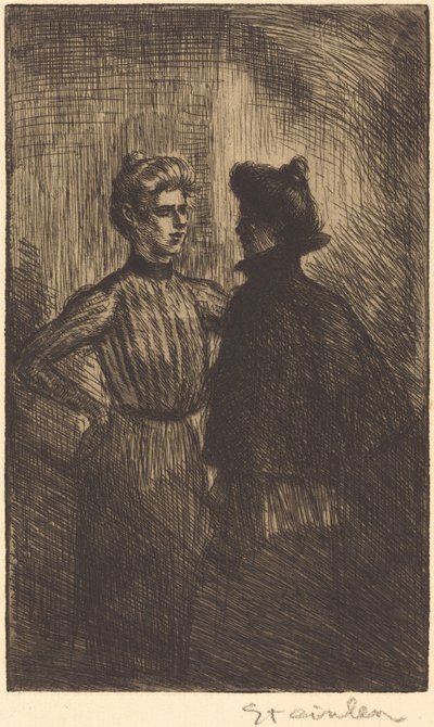 Karşılaşma Buluşuyor, 1902. by Théophile Alexandre Steinlen