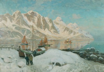 Kuzey Norveç (tuval üzerine yağlı boya) by Thorolf Holmboe