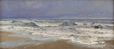 Yanan ile Kuzey Denizi tarafından gri hava gün by Thorvald Niss