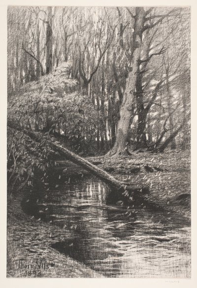 Skovlandskab ile bir by Thorvald Niss