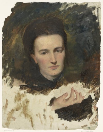 bir kadın portresi by Thérèse Schwartze