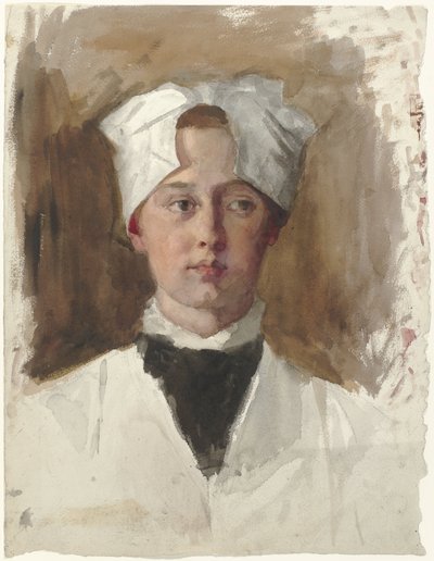 Yetim bir kızın portresi by Thérèse Schwartze