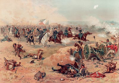 Sheridan'ın Winchester'daki Son Hücumu, pub. 1886. by Thure de Thulstrup