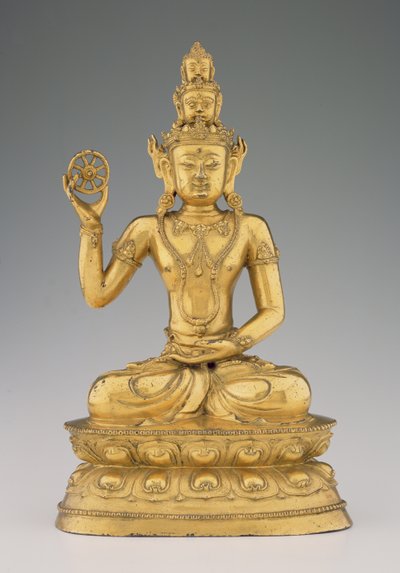 Vajrasattvadhatu Lokesvara (yaldızlı bakır alaşımı) by Tibetan School