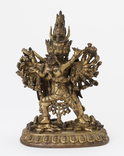 Yamantaka, 16. yüzyıl by Tibetan School