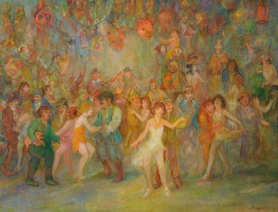 Karnaval Sahnesi by Tibor Dengyel
