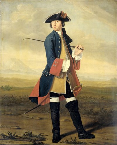 Ludolf Backhuysen II, Ressam, Ejderha Üniformalı Portresi by Tibout Regters