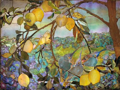 Favrile mozaik pano, c.1910 by Tiffany Studios