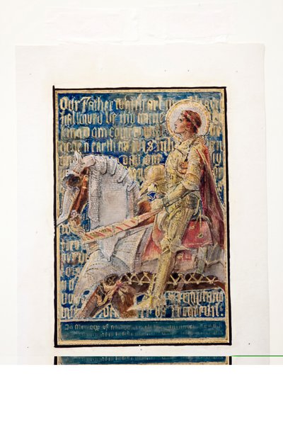 Lordların Duası için karikatür, mozaik panel için eskiz, Ernest Whitehouse Anıtı, c.1896 by Tiffany and Company Tiffany and Company