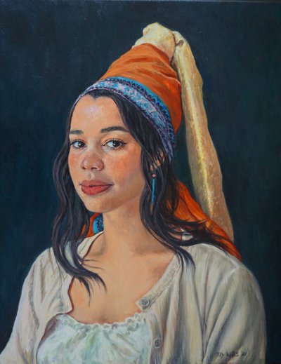 Belinda 2021 (tuval üzerine yağlı boya) by Tilly Willis