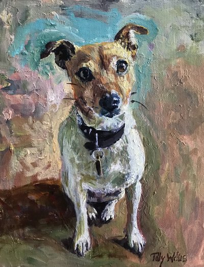Jack Russell 2020 (yağ) by Tilly Willis