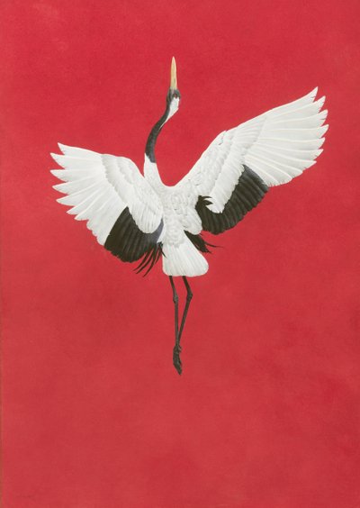 Arches 640gsm kağıt, 96 x 66 cm üzerine Dance-Kırmızı,Suluboya ve guaj by Tim Hayward