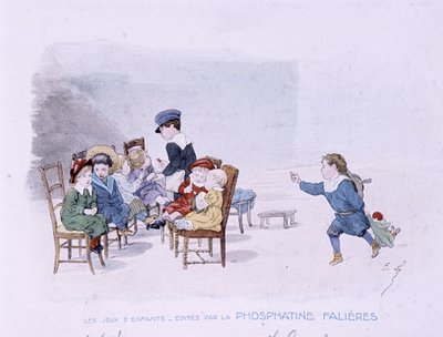 Çocuk oyunları: Okul - dess. de Lobrichon, ed. tarafından Phosphatine Falières, v.1920 by Timoleon Marie Lobrichon