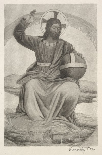 Eski İtalyan Ustalar: İsa Enthroned, 1888-1892. by Timothy Cole