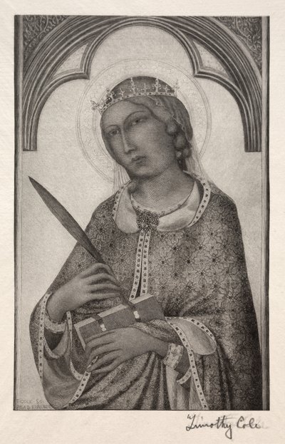 Eski İtalyan Ustalar: İskenderiyeli Aziz Catherine, 1888-1892. by Timothy Cole