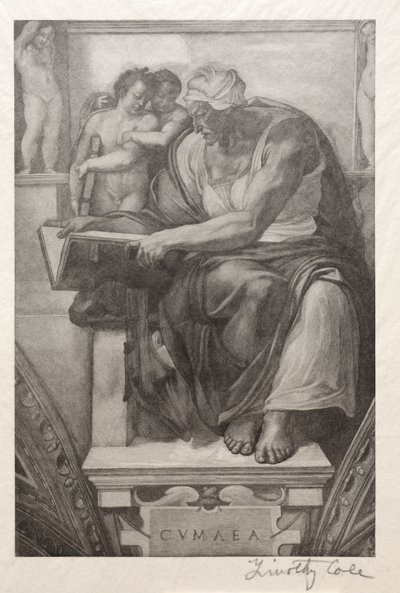 Eski İtalyan Ustalar: Cumaean Sibyl, 1888-1892. by Timothy Cole